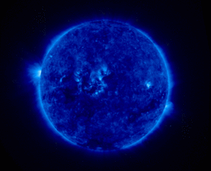 three-dimensional wiggle image of the sun